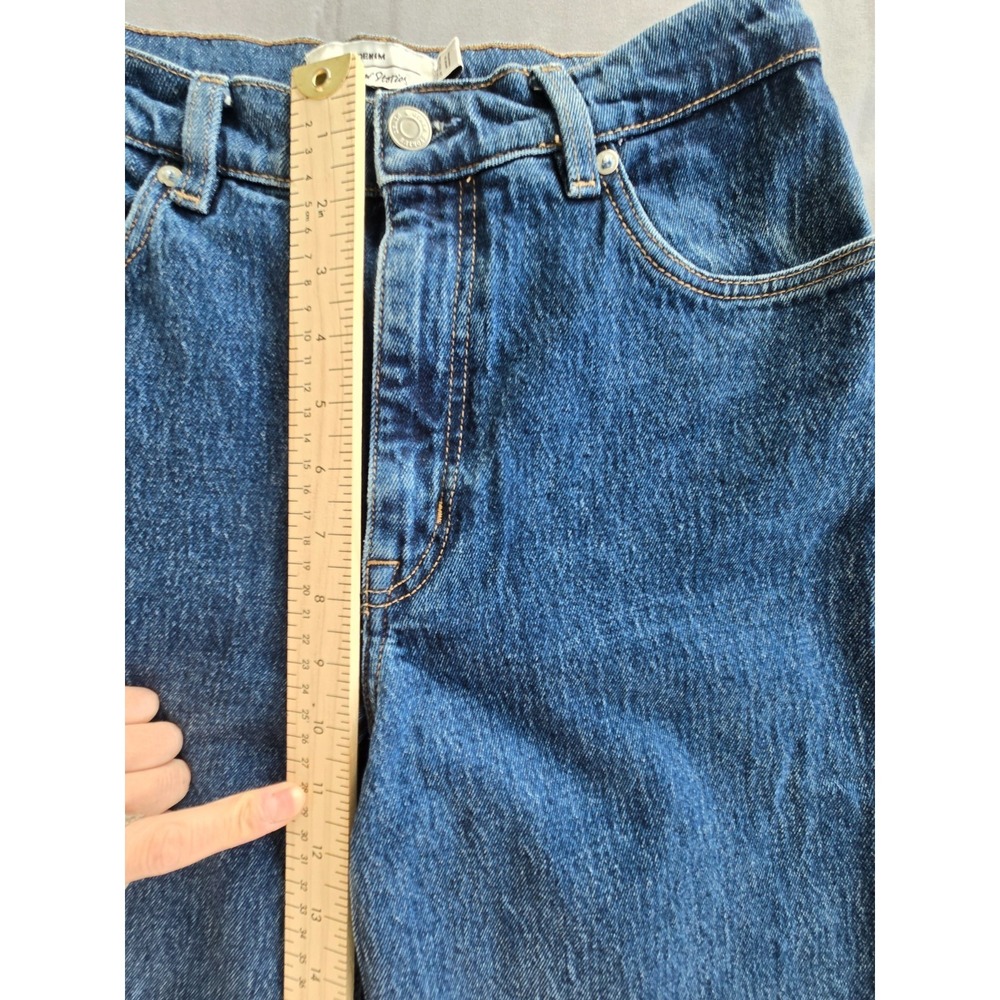 & Other Stories Womens Jeans Sz 28 Medium Wash High Rise Wide Leg Treasure Cut - Picture 13 of 16